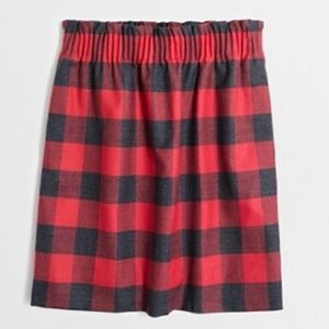 J. Crew Buffalo Plaid Sidewalk Mini Skirt -  Size 8